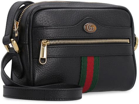 gucci flat crossbody bag black|genuine Gucci crossbody bags.